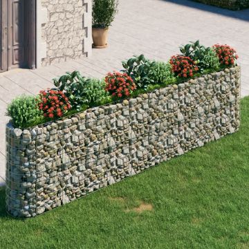 Gossi strat inaltat gabion, 400x50x100 cm, fier galvanizat