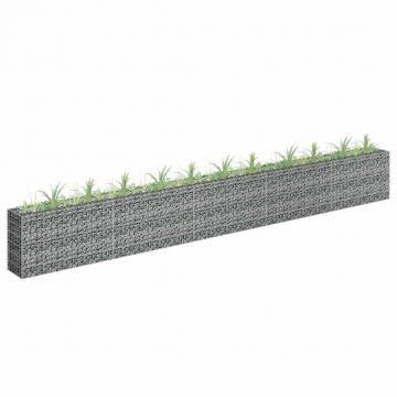 Gossi strat inaltat gabion, 450 x 30 x 60 cm, otel inoxidabil