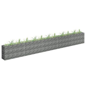 Gossi strat inaltat gabion, 450 x 30 x 60 cm, otel inoxidabil