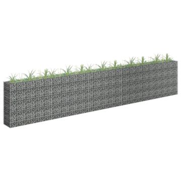 Gossi strat inaltat gabion, 450 x 30 x 90 cm, otel inoxidabil