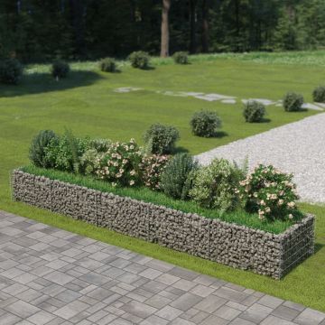 Gossi strat inaltat gabion, 450 x 90 x 50 cm, otel galvanizat