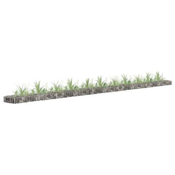Gossi strat inaltat gabion, 450x30x10 cm, otel galvanizat