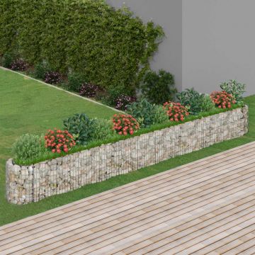 Gossi strat inaltat gabion, 470x50x50 cm, fier galvanizat