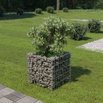 Gossi strat inaltat gabion, 50 x 50 x 50 cm, otel galvanizat