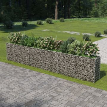 Gossi strat inaltat gabion, 540 x 50 x 100 cm, otel galvanizat