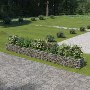 Gossi strat inaltat gabion, 540 x 50 x 50 cm, otel galvanizat