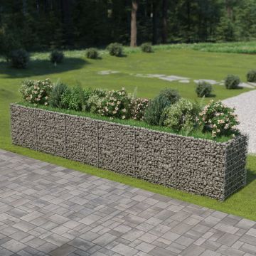 Gossi strat inaltat gabion, 540 x 90 x 100 cm, otel galvanizat