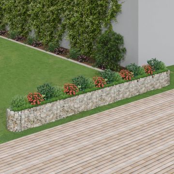 Gossi strat inaltat gabion, 610x50x50 cm, fier galvanizat