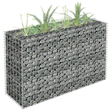 Gossi strat inaltat gabion, 90 x 30 x 60 cm, otel galvanizat
