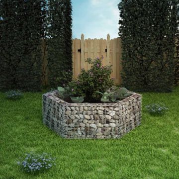 Gossi strat inaltat gabion hexagonal, 160 x 140 x 50 cm