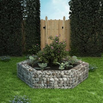 Gossi strat inaltat gabion hexagonal, 200 x 173 x 40 cm