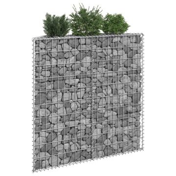 Gossi strat inaltat gabion trapez, 100x20x100 cm, otel galvanizat