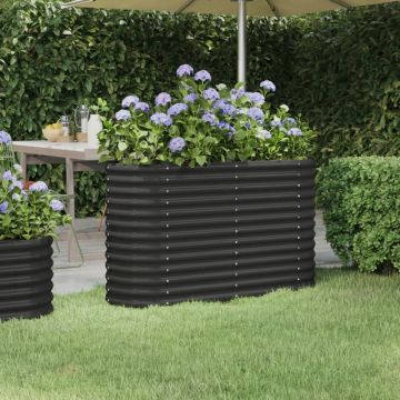 Gossi strat inaltat gradina 114x40x68 cm otel vopsit electrostatic