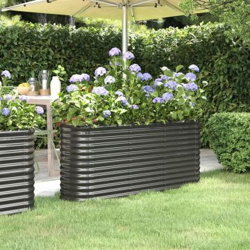 Gossi strat inaltat gradina 152x40x68 cm otel vopsit electrostatic