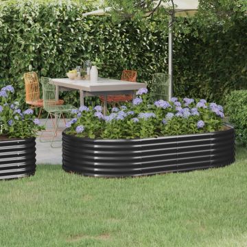 Gossi strat inaltat gradina 175x100x36 cm otel vopsit electrostatic