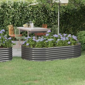 Gossi strat inaltat gradina 175x100x36 cm otel vopsit electrostatic