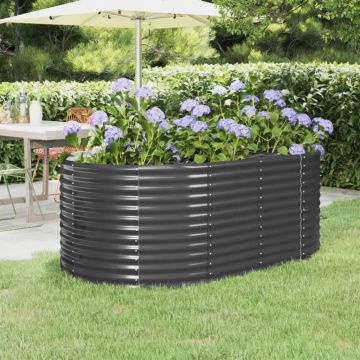 Gossi strat inaltat gradina 175x100x68 cm otel vopsit electrostatic