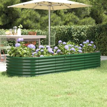 Gossi strat inaltat gradina 224x80x36 cm otel vopsit electrostatic