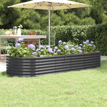 Gossi strat inaltat gradina 224x80x36 cm otel vopsit electrostatic