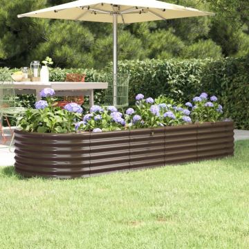 Gossi strat inaltat gradina 224x80x36 cm otel vopsit electrostatic