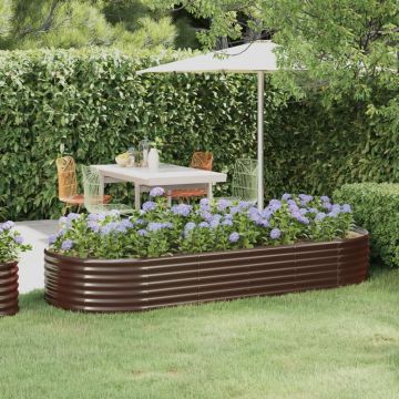 Gossi strat inaltat gradina 249x100x36 cm otel vopsit electrostatic