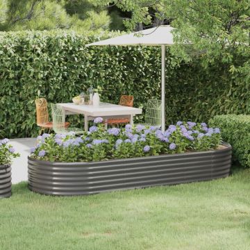 Gossi strat inaltat gradina 249x100x36 cm otel vopsit electrostatic