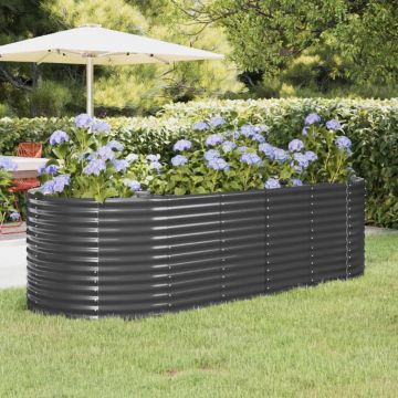 Gossi strat inaltat gradina 249x100x68 cm otel vopsit electrostatic