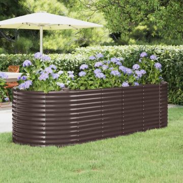 Gossi strat inaltat gradina 249x100x68 cm otel vopsit electrostatic