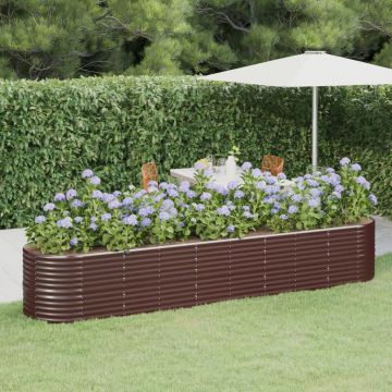 Gossi strat inaltat gradina 368x80x68 cm otel vopsit electrostatic