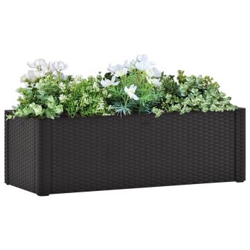 Gossi strat inaltat gradina sistem auto-udare, antracit, 100x43x33 cm