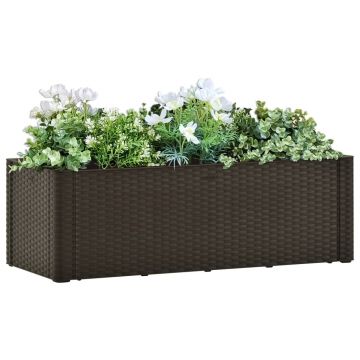 Gossi strat inaltat gradina sistem automat udare cafeniu 100x43x33 cm