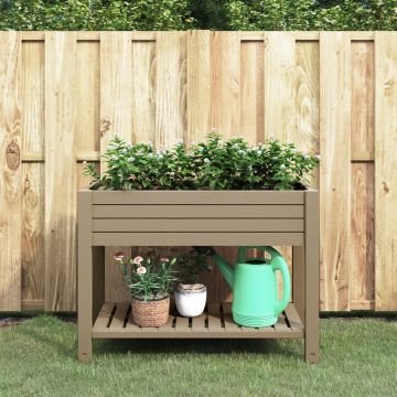 Gossi strat inaltat, maro deschis, 110x45x79 cm, polipropilena