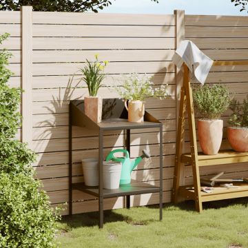 Gossi suport de plante, antracit, 56,5x54,5x100 cm, otel galvanizat