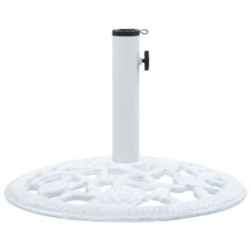 Gossi suport de umbrela, alb, 12 kg, fonta, 48 cm