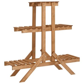 Gossi suport jardiniera, 83 x 25 x 83 cm, lemn de brad