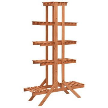 Gossi suport jardiniera, 83x25x132 cm, lemn masiv de brad