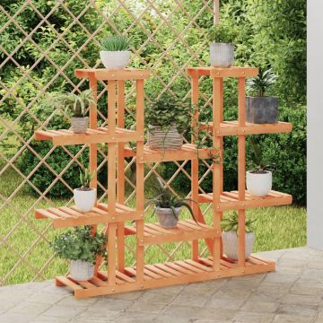 Gossi suport pentru flori, 110 x 25 x 110,5 cm, lemn masiv de brad