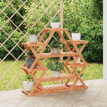Gossi suport pentru flori, 110x25x105 cm, lemn masiv de brad