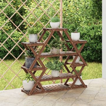 Gossi suport pentru flori, 110x25x105 cm, lemn masiv de brad