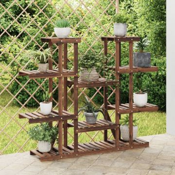 Gossi suport pentru flori, 110x25x110,5 cm, lemn masiv de brad