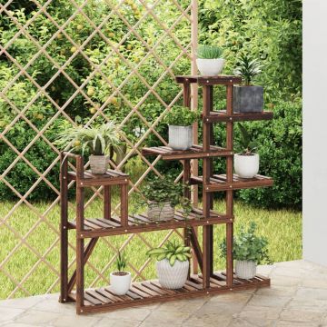 Gossi suport pentru flori, 110x25x111 cm, lemn masiv de brad