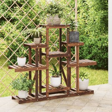 Gossi suport pentru flori, 110x25x96 cm, lemn masiv de brad