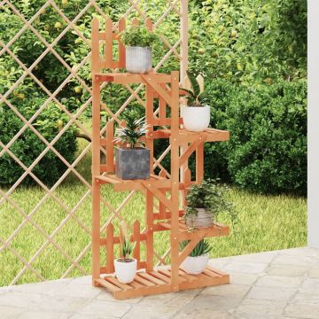 Gossi suport pentru flori, 60x25x130 cm, lemn masiv de brad