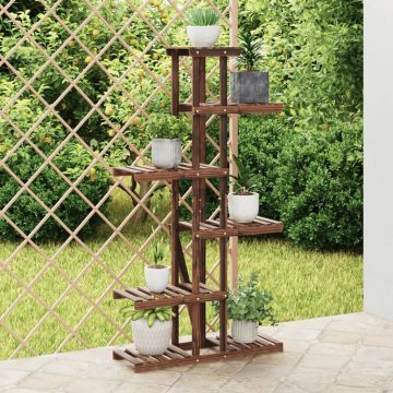 Gossi suport pentru flori, 75x25x140,5 cm, lemn masiv de brad