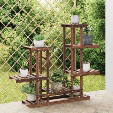 Gossi suport pentru flori, 95x25x96 cm, lemn masiv de brad