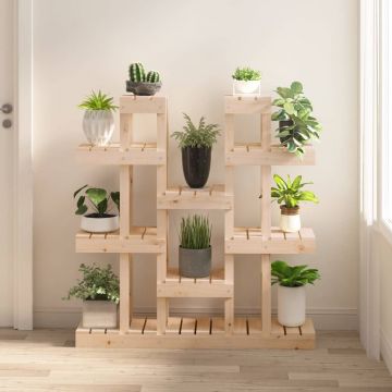 Gossi suport pentru plante, 104,5x25x109,5 cm, lemn masiv de pin