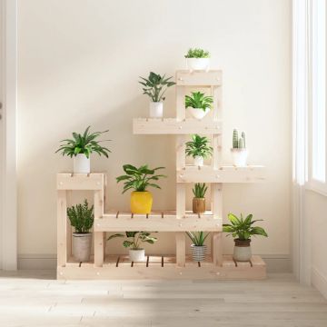 Gossi suport pentru plante, 92x25x97 cm, lemn masiv de pin
