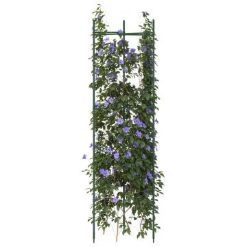 Gossi suport pentru rosii, 2 buc., 116 cm, otel si pp