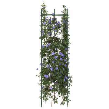 Gossi suport pentru rosii, 4 buc., 116 cm, otel si pp