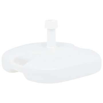 Gossi suport umbrela, alb, 16 l, plastic, umplere cu nisip/apa